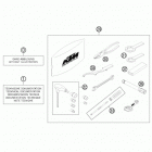 690 DUKE WHITE CHASSIS Аксессуары