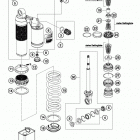 85 SX CHASSIS Monoshock dissassembled