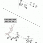 690 DUKE WHITE ENGINE Механизм переключения