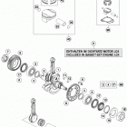 690 ENDURO-R ENGINE Коленвал и поршень