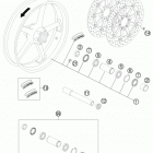 1190 RC8-R CHASSIS Переднее колесо