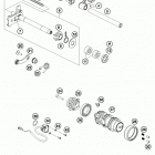 690 DUKE WHITE ENGINE Механизм переключения