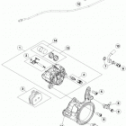 1290 SD-R ORG CHASSIS Тормозной суппорт задний