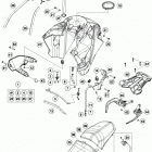 1190 ADV ORG CHASSIS Бак,сидение