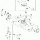 1190 RC8-R ENGINE Коленвал и поршень