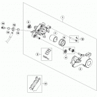 690 ENDURO-R CHASSIS Тормозной суппорт задний