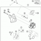 50 SX CHASSIS Тормозной суппорт задний