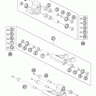 690 DUKE WHITE CHASSIS Соединение рычагов