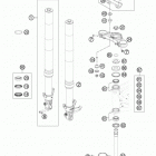 690 DUKE WHITE CHASSIS Передняя вилка