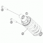 690 DUKE WHITE CHASSIS Моно амортизатор