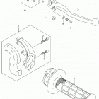 DR Z400 S Rh handle lever