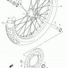 DR Z125,L Front wheel (dr-z125ll4 e28)