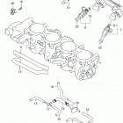GSX R600 Throttle body hose  /  joint (gsx-r600l4 e03)