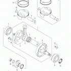 RM Z450 Коленвал