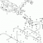 GSX R1000 Z Throttle body hose  /  joint (gsx-r1000zl4 e33)