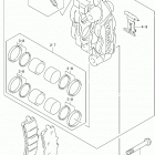 GSX1300R,A Z Передние тормоза