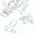 GSX R750 Rear fender (gsx-r750l4 e03)