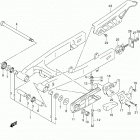 DR Z125,L Rear swingingarm (dr-z125l4 e28)