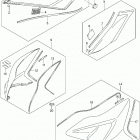 GSX R750 Z Fuel tank cover