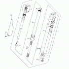 RM Z450 Rh front fork damper