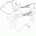 DR Z400SM Frame cover (dr-z400sml4 e33)