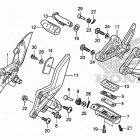 CBR300RA Подножки