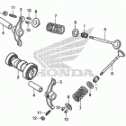 CRF50F Распределительный вал и клапана