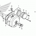 CRF230F Крышка картера левая