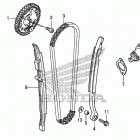 CRF450X Цепь ГРМ и натяжитель