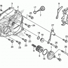 CRF450R Крышка картера левая