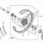 CRF125FB Переднее колесо