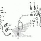 CRF150F Рулевые переключатели и тросы