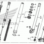 CRF250X Передняя вилка