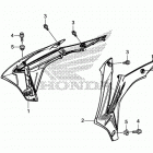CRF450R Облицовка радиатора