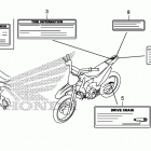 CRF110F Лейбл предостережения