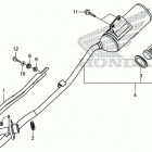 CRF125FB Глушитель