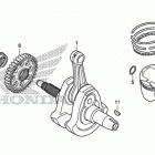 CBR300RA Коленчатый вал и поршни