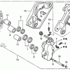 GL1800 Передний тормозной суппорт левый