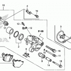 CB300F Задний суппорт