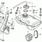 CRF110F Топливный бак