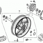 CB300F Заднее колесо
