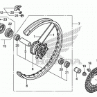 CRF450X Переднее колесо