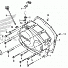 CRF230F Крышка картера правая