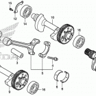 NC700JD Коленчатый вал и поршни