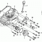 CRF150R Крышка картера левая