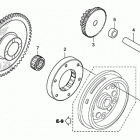 CRF150F Муфта стартера