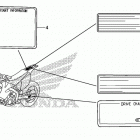 CRF250X Лейбл предостережения