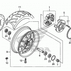 VT1300CXA Заднее колесо 2