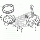 CRF150R Коленчатый вал и поршни