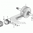CRF50F Коленчатый вал и поршни